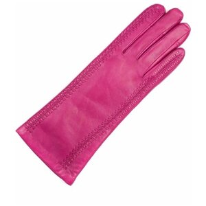Перчатки Finnemax, демисезон/зима, натуральная кожа, утепленные, размер 7, розовый