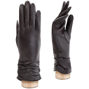 Перчатки LABBRA, демисезон/зима, натуральная кожа, подкладка, размер 6.5(XS), коричневый