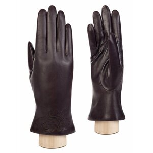 Перчатки LABBRA, демисезон/зима, натуральная кожа, подкладка, размер 7.5, фиолетовый