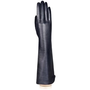 Перчатки LABBRA, демисезон/зима, натуральная кожа, подкладка, размер 7(S), синий