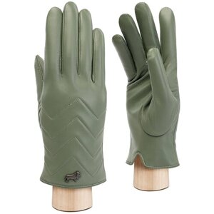 Перчатки LABBRA, демисезон/зима, подкладка, размер 6.5(XS), зеленый