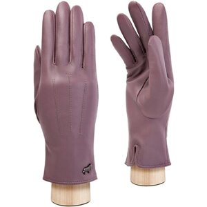 Перчатки LABBRA зимние, натуральная кожа, подкладка, размер 6.5, розовый