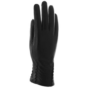 Перчатки malgrado, демисезон/зима, натуральная кожа, подкладка, размер 8, черный