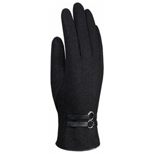 Перчатки malgrado, демисезон/зима, шерсть, размер 7, черный