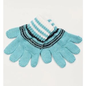Перчатки Margot Bis для девочек демисезонные, размер 11, голубой