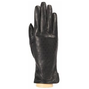 Перчатки Montego, демисезон/зима, натуральная кожа, размер 6, черный