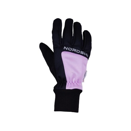 Перчатки Nordski, светоотражающие элементы, с утеплением, размер M, черный, розовый