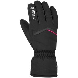 Перчатки Reusch Marisa, водонепроницаемый материал, размер 6.5, черный, розовый