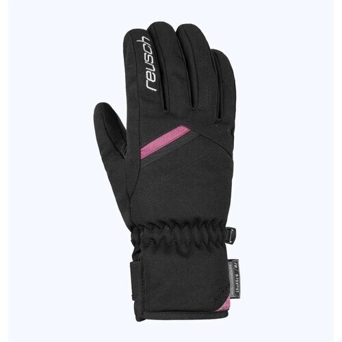 Перчатки Reusch, размер 6, розовый, черный