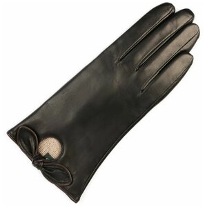 Перчатки женские кожаные утепленные ESTEGLA, размер 8, чёрные.
