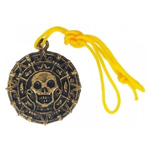 Пиратский медальон на шнурке "Пираты карибского моря" подвеска кулон, пластик 1 шт.