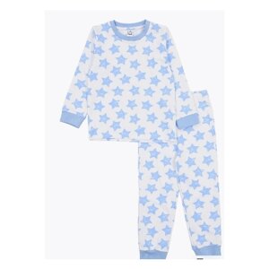 Пижама для мальчика (летняя), 100% хлопок, домашняя одежда для ребенка / Белый слон 5430 (белый) р. 92/98