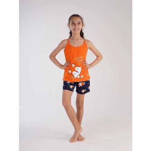 Пижама , размер 13-14 лет, оранжевый