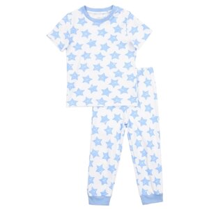 Пижама трикотажная для мальчика, комплект для дома, одежда для сна / Белый слон 5431 р. 86/92
