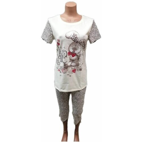 Пижама женская футболка с бриджами Хлопок