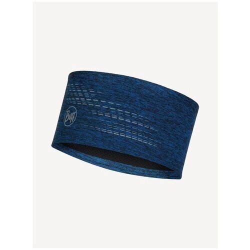 Повязка Buff Headband Dryflx R-Light Grey, светоотражающие элементы, размер one size, синий