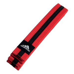 Пояс для единоборств Striped Belt красно-черный (длина 240 см)