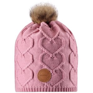 Шапка-бини для девочек Knitt, размер 052, цвет розовый