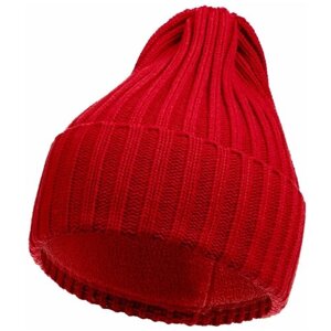 Шапка бини teplo, демисезон/зима, размер One Size, красный