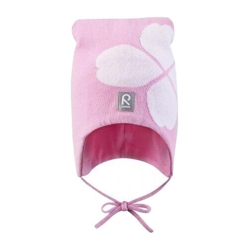 Шапка Reima для девочек демисезонная, хлопок, размер 48, розовый