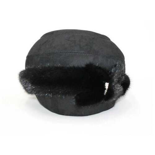 Шапка шлем Мария, демисезон/зима, подкладка, размер 56 - 57, черный