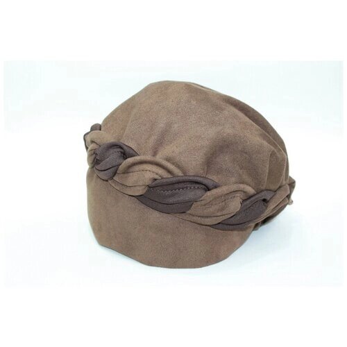 Шапка шлем Мария демисезонная, подкладка, размер 56 - 57, коричневый