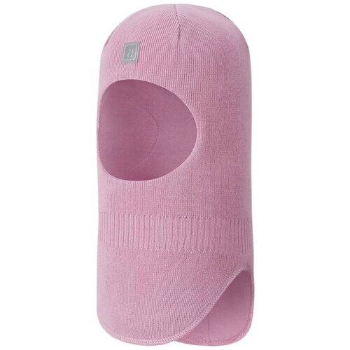 Шапка шлем Reima для девочек демисезонная, шерсть, размер 46, розовый