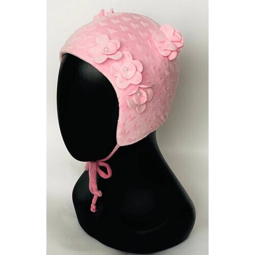 Шапка TuTu для девочек демисезонная, размер 44-46, розовый