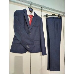 Школьная форма Truvor, пиджак и брюки, размер 152, синий