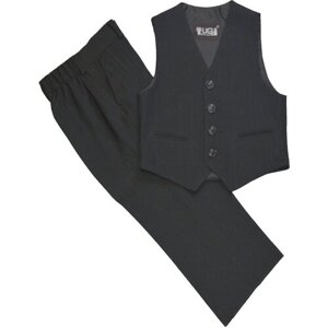 Школьная форма TUGI, жилет и брюки, размер 98, черный