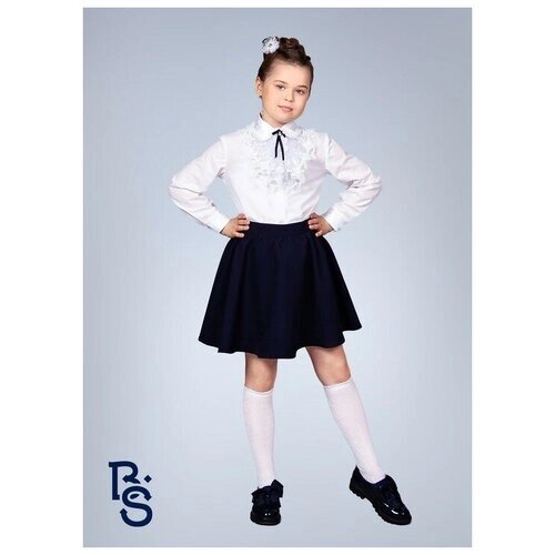 Школьная юбка Buon Sarto, размер 128, синий