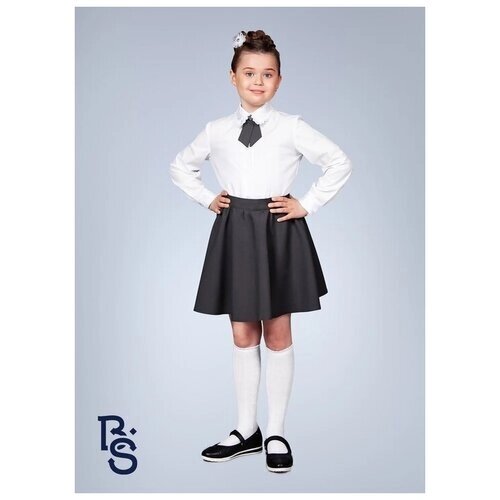 Школьная юбка Buon Sarto, размер 134, серый