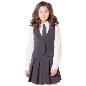 Школьная юбка Инфанта, мини, размер 152-76, серый