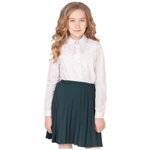 Школьная юбка Инфанта, модель 70317, цвет зеленый, размер 158-84