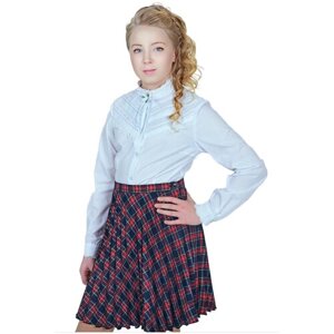 Школьная юбка Инфанта, модель 703171, цвет синий, размер 164-88