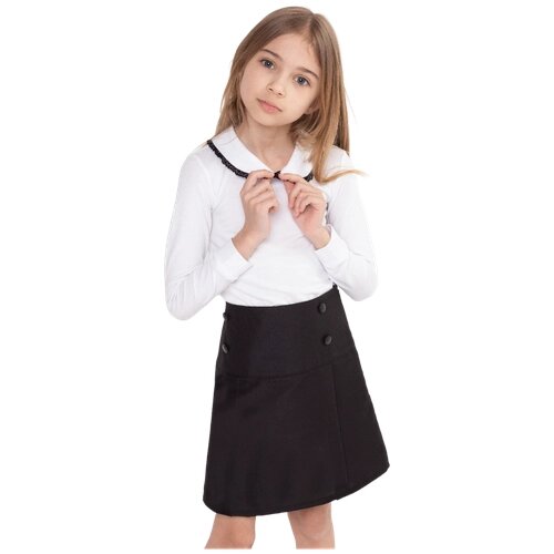 Школьная юбка Мануфактурная лавка, размер 32, черный