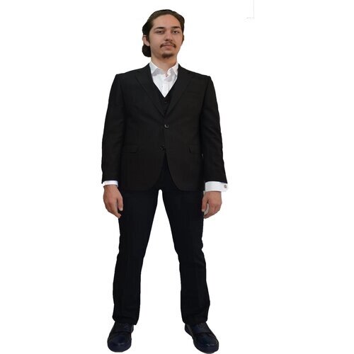 Школьный костюм тройка для мальчика TUGI арт. 541-1 черный (182 см (17 лет