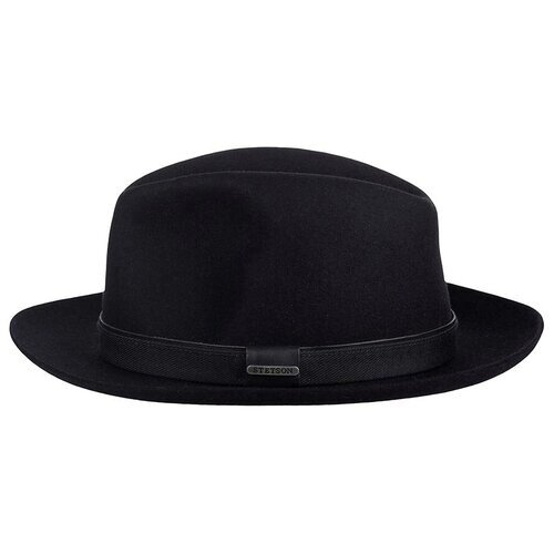 Шляпа федора stetson 2198209 fedora furfelt, размер 61