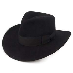 Шляпа Индианы Джонса фетровая чёрная размер S