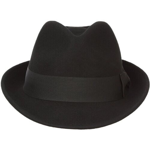 Шляпа трилби SCORA, размер 56-57, черный