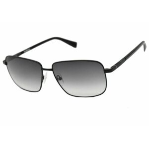 Солнцезащитные очки Baldinini, прямоугольные, оправа: металл, градиентные, с защитой от УФ, для мужчин, черный