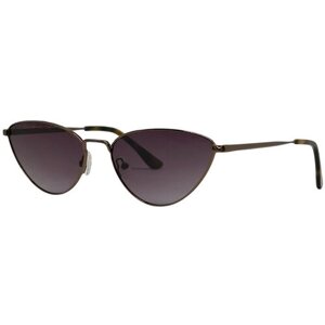 Солнцезащитные очки Boccaccio, узкие, оправа: металл, для женщин, коричневый