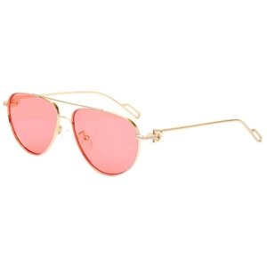 Солнцезащитные очки Boshi, авиаторы, оправа: металл, для женщин, золотой