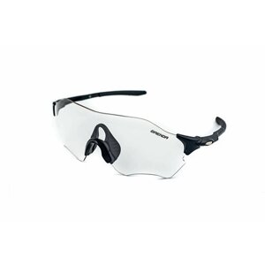 Солнцезащитные очки BRENDA, монолинза, оправа: пластик, ударопрочные, спортивные, фотохромные, с защитой от УФ, черный