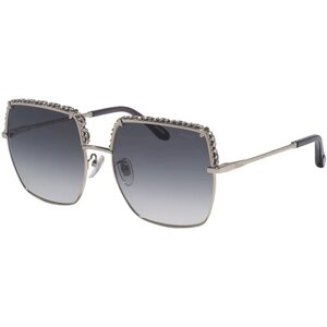 Солнцезащитные очки Chopard, квадратные, оправа: металл, градиентные, для женщин, золотой