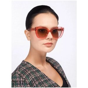 Солнцезащитные очки ELEGANZZA, бабочка, оправа: пластик, поляризационные, с защитой от УФ, для женщин, розовый