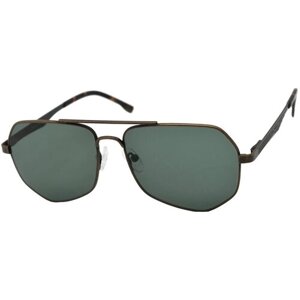 Солнцезащитные очки Enni Marco, авиаторы, оправа: металл, с защитой от УФ, для мужчин, черный