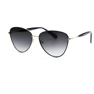 Солнцезащитные очки Enni Marco, бабочка, оправа: пластик, для женщин, черный
