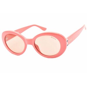 Солнцезащитные очки GUESS GU 7904, овальные, оправа: пластик, чехол/футляр в комплекте, для девочек, розовый