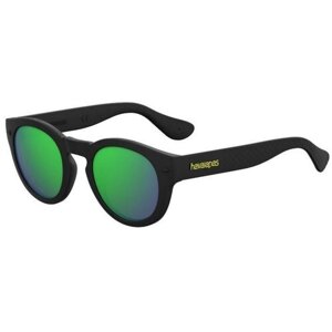 Солнцезащитные очки havaianas, панто, поляризационные, черный